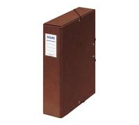 Dohe Project Box Lomo 7cm - Cartoncino Foderato con Carta Stampata e Laminata - Chiusura con Elastici - Colore Pelle NEW