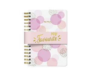 Dohe Quaderno a spirale 14 x 21 cm - Vesta Gold - Bollicine