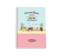 DOHE Quaderno spirale Foglio Copertina Rigida 80 fogli - Kakao Friends - Summer Beach