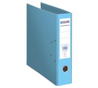 DOHE Raccoglitore 2 Anelli ecologici-capacità 520 Fogli, Formato Foglio 29 x 35 cm, Dorso 7 cm con Porta Carte, Apertura Facile a Leva, Materiale da Ufficio-Blu Chiaro ECOFILE, Cartone