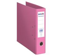 DOHE Raccoglitore a 2 Anelli Ecologico-capacità 520 Fogli, Formato Foglio 29 x 35 cm, Dorso 7 cm con Porta Carte, Apertura Facile a Leva, Forniture per Ufficio-Rosa ECOFILE, Cartone Metallo, Folio