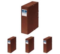 DOHE - Scatola porta progetti, dorso 9 cm. pelle (Confezione da 4)