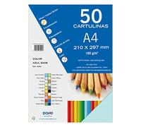 Dohe - Set Di 50 Cartoncini, Formato A4 Azul Sado