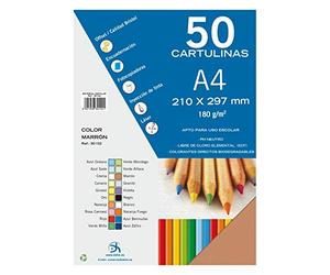 Dohe - Set Di 50 Cartoncini, Formato A4 marrone