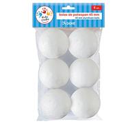 Dohe - Sfere di polistirolo 45 mm (confezione da 6 unità.)