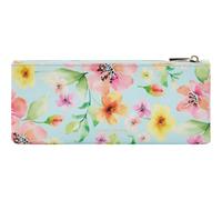 DOHE Takenote Astuccio Scolastico Nicole | 1 Scomparto con Cerniera, Design Floreale, Multiuso Beauty Case e Organizer, Dimensioni 22x10 cm, Materiale Scolastico