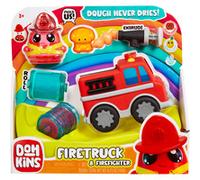 MGA Entertainment DohKins Fire Truck & Firefighter - L'Impasto non si Asciuga Mai, senza Glutine, per Collezionisti e Bambini - Età 3 anni+