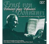 DOHNANYI, E. VON - COMPLETE HMV SOLO..