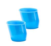 Doidy Mini tazza da due confezioni - Tazze da addestramento per bambini Bicchiere dal design unico inclinato - Ottima tazza per lo svezzamento per latte, acqua - Utilizzo da 0 mesi 50 ml, materiale PP