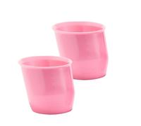 Doidy Mini tazza da due confezioni - Tazze da addestramento per bambini Bicchiere dal design unico inclinato - Ottima tazza per lo svezzamento per latte, acqua - Utilizzo da 0 mesi 50 ml, materiale PP