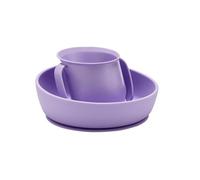 Doidy Set regalo con tazza e ciotola, dai 6 mesi in su, ciotola con ventosa antiscivolo in silicone e tazza aperta, per allenamento e apprendimento a mangiare e bere, essenziali per lo svezzamento e
