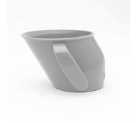 Doidy Tazza, 3 mesi +, prima tazza aperta per neonati e bambini, design ergonomico inclinato per allenamento e imparare a bere, essenziale per lo svezzamento per latte e acqua (grigio)