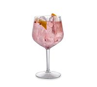 DoimoFlair Calice Ballon Gin Tonic o Vino in Plastica Infrangibile bicchiere per Cocktail Trasparente 86 cl Set da 2 pezzi