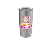 Doin' Donuts - Funny Driving Drifting Funny Car Burnout Bicchiere termico in acciaio inox doppia parete