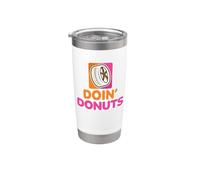 Doin' Donuts - Funny Driving Drifting Funny Car Burnout Bicchiere termico in acciaio inox doppia parete
