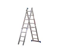 Doin Scala Alluminio telescopica 2x8 Gradini Altezza massima 4.15 Mt A208