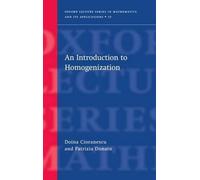 Doina Cioranescu Patrizia Don An Introduction to Homogenizat (Copertina rigida)