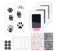 DOINEUFL Set di 3 impronte e impronte digitali per bambini, set di impronte digitali per bambini, set di impronte per bambini, tamponi per timbri Clean Touch, per la pelle del bambino non entra in