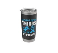 Doing New Things Is My Passion Dive Funny Scuba Diving Diver Bicchiere termico in acciaio inox doppia parete