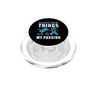Doing New Things Is My Passion Dive Funny Scuba Diving Diver PopSockets PopGrip per MagSafe