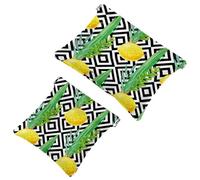 Doing Sporting Yoga Dog Pocket Cosmetic Bag Impermeabile Squeeze Makeup Bag No Zipper Auto-Closing, Mini Portatile Viaggio Storage per Cuffie Gioielli, Multicolore 09, 7.1x5.8 inch/4.7x4.5 inch