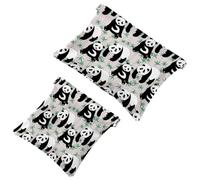 Doing Sporting Yoga Dog Pocket Cosmetic Bag Impermeabile Squeeze Makeup Bag No Zipper Auto-Closing, Mini Portatile Viaggio Storage per Cuffie Gioielli, Multicolore 07, 7.1x5.8 inch/4.7x4.5 inch