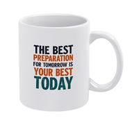 Doing Your Best Today Tazza Da Caffè In Ceramica Tazze Con Manico Tazza 330Ml Per Cappuccino Succo Latte