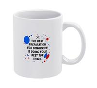 Doing Your Best Today Tazza Da Caffè In Porcellana Tazza Classica Tazze 330Ml Per Succo Latte Tè