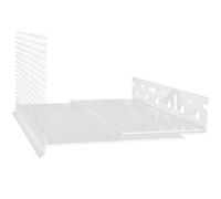 doitBau Profilo di base in PVC - Profilo di finitura WDVS - Vasca regolabile variabile da 140 a 180 mm per spessore di isolamento 140 - 180 mm - Montaggio a lotto, 2 m per asta, set da 10 barre = 20 m