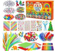 DOITEM Detergente per pipa Craft Supplies, 1800 + pezzi accessori per l'artigianato per bambini, artigianato per bambini
