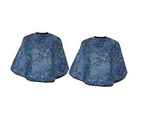 DOITOOL 1 Set 2 Pezzi Grembiule mantello parrucchiere mantelle taglio parrucchieri mantella per per asciugamano poncho adulto shampoo barba