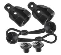 DOITOOL 1 set Accessori per Tende Supporti per Bastoni con Corda Elastico Vento Resistente e Facile da Installare per Interni Ed Esterni Materiale Pom e Protezione