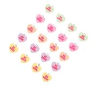 DOITOOL 1 Set Ciondoli Cuore Per Creazioni Fai Da Te Per Collane Braccialetti Portachiavi E Decorazioni Per Amanti Arte Diy E Gioielli Fashion 20 Pezzi