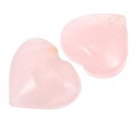DOITOOL 1 Set Collana Cuore Pietra Naturale Cristallo Forma Cuore Per Decorazioni Diy Portachiavi E Sogni Per Regali E Feste 2 Pezzi
