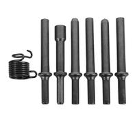 DOITOOL 1 set di punte per martello pneumatico - Punte per levigatura, martello, rivetto con teste per rivetti piene e semicave - Accessori per punzoni di spinta con molla per la riparazione di auto