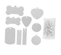 DOITOOL 1 Set Pendente in Acciaio Inossidabile Spazi Vuoti Vuota Ciondoli Per La Creazione Ciondoli Per Gioielli Per Realizzare Gioielli Argento 24 Pezzi
