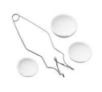 DOITOOL 1 Set Pinze per Crogioli per Kit Completo per Accessorio da Laboratorio Resistente e Portatile Include Crogioli Due Facile da Usare e Manutenere
