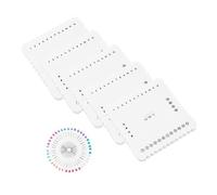DOITOOL 1 Set Tavola di Posizionamento in Tessuto Macramé Strumenti di Gioielleria Piatto Quadrato Braccialetto a Tavola a Maglia Quadrata Treccia Rotonda Schiuma Bianca