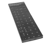 DOITOOL 10 pezzi Adesivi Tastiera Layout Lingua Straniera Nero Opaco Lettere Bianche Compatibili Laptop Wireless Protezione Scrivania Casa Ufficio