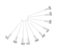 DOITOOL 10 Pezzi Asta Portabandiera Resistente UV in Plastica Bianca per Auto e Heavy Duty Clip di Fissaggio per Finestrino, per Veicoli e Eventi Sportivi per Veicoli e Eventi Sportivi