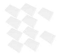 DOITOOL 10 pezzi Bandiere da Giardino Bianche Durevole per Decorazioni DIY Cortile Festa Fotografia Vuoto per Personalizzazione Creativa