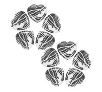 DOITOOL 10 Pezzi Blocco di Pietra Turchese a Cuore Lucidata 20mm Nero | Decorazione Versatile per Ufficio e Fai da Te, Pietra Levigata, Forma Amorosa, Colore Elegante
