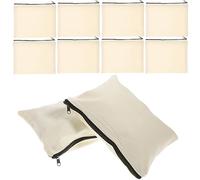 DOITOOL 10 Pezzi Borsa Degli Attrezzi Con Cerniera Custodia Da Toilette Portatile Sacchetto Di Cancelleria Custodia Pratica Piccolo Astuccio Per Matite Tela Cosmetico Borsa Con Cerniera