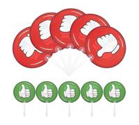 DOITOOL 10 Pezzi Cartelli di Voto a Doppia Faccia in Plastica per ttività Varie e Sessioni di Domande, Facile da Pulire, Uso Prolungato, per Insegnanti e Studenti
