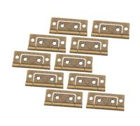 DOITOOL 10 pezzi Cerniere per Mobili in Ferro Spesso Chiusura Silenziosa Design Madre e Figlia Finitura Rame Antico per Porte Armadi e Scatole Installazione Veloce e Resistente