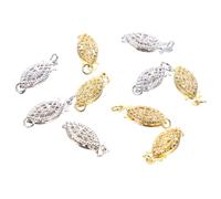 DOITOOL 10 pezzi Chiusure Scorrevoli per Collane e Braccialetti in Resistente Ganci Eleganti per Te Gioielli Connettori per Creazione Accessori Moda