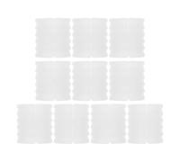 DOITOOL 10 Pezzi Copripiedi per Sedie in Plastica a Forma di U 16 Mm, Tappi per Gambe Rettangolari Design a Forcella Aperta, Protezioni Antiscivolo Silenziose per Pavimenti, per Sedie