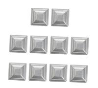 DOITOOL 10 pezzi Copritappi per Colonne Recinzione in Ferro Copertura Quadrata Antiruggine per Colonne Zincate Protezione Barriere Stradali e Ringhiere Facile da Installare e Resistente