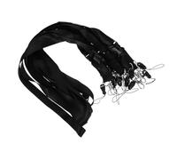 DOITOOL 10 Pezzi Cordino Porta Badge Nero in Nylon con Gancio Girevole e Clip Staccabile Lanyard da Collo Resistente per Badge Id Chiavi e Cellulare per Scuola Ufficio e Volontariato