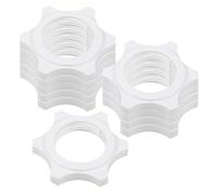 DOITOOL 10 Pezzi Dado per Ventilatore Elettrico in Plastica Bianco, Ricambio Ventilatore per Rete di Protezione, Facile da Installare, per Vacanze Estive, Uso Domestico